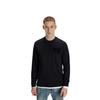 Calvin Klein Cotton Crew Neck Long Sleeve T-Shirt Men Tops Space-Black J324494