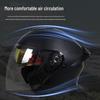 3C Certified Motorcycle Helmet: Double Lens, Convertible Half & Full Design for All Seasons, Unisex Model