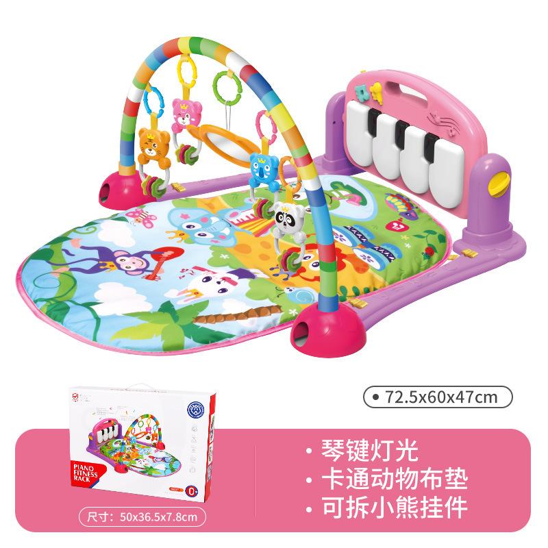 Baby Fitness Frame Pedal Piano Toy Children Baby Music Climbing Mat Fitness Device 0-36 Months
