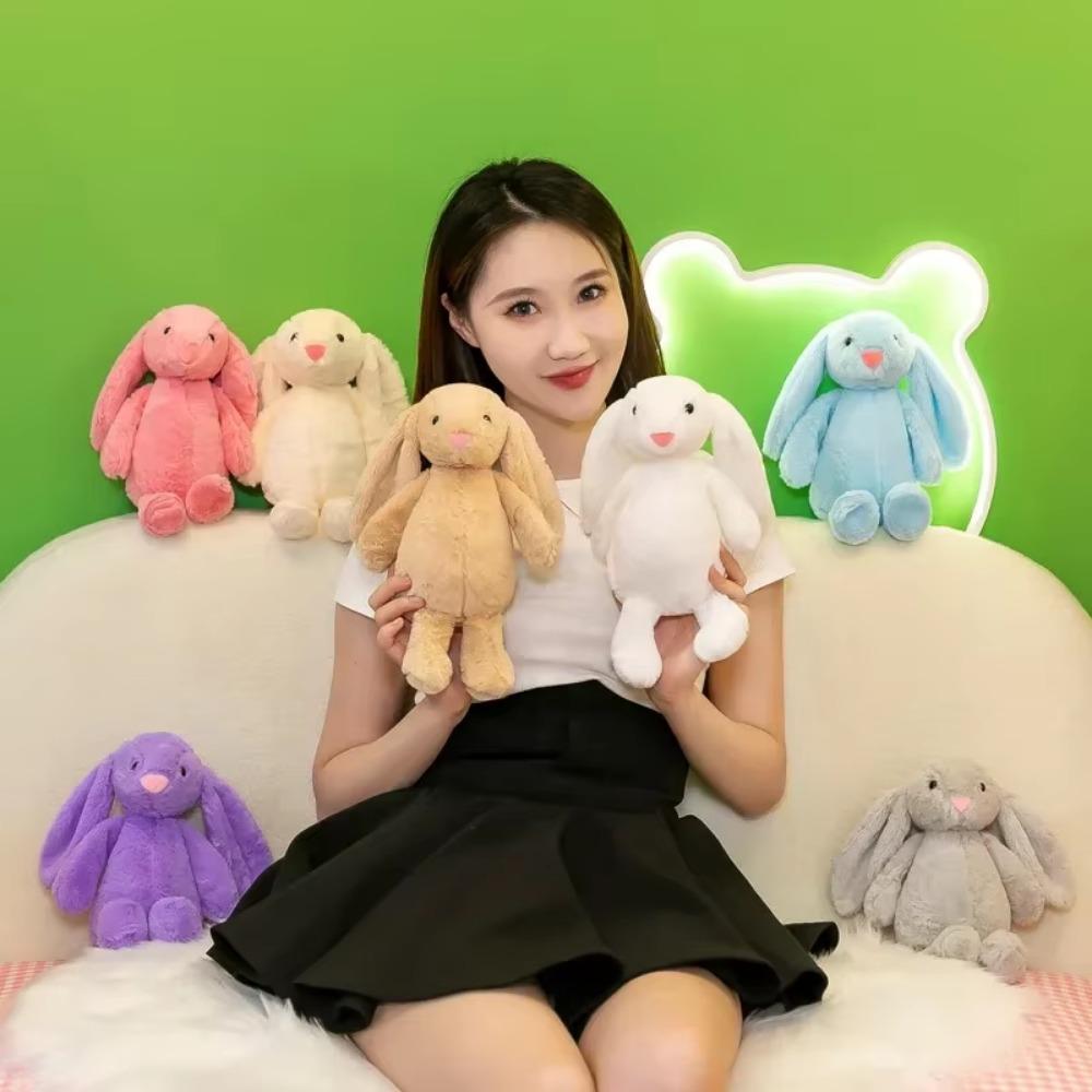 30cm Cute Plush Toy Stuffed Toy Rabbit Doll Babies Sleeping Companion Cute Plush Long Ear Rabbit Doll Children's Gift