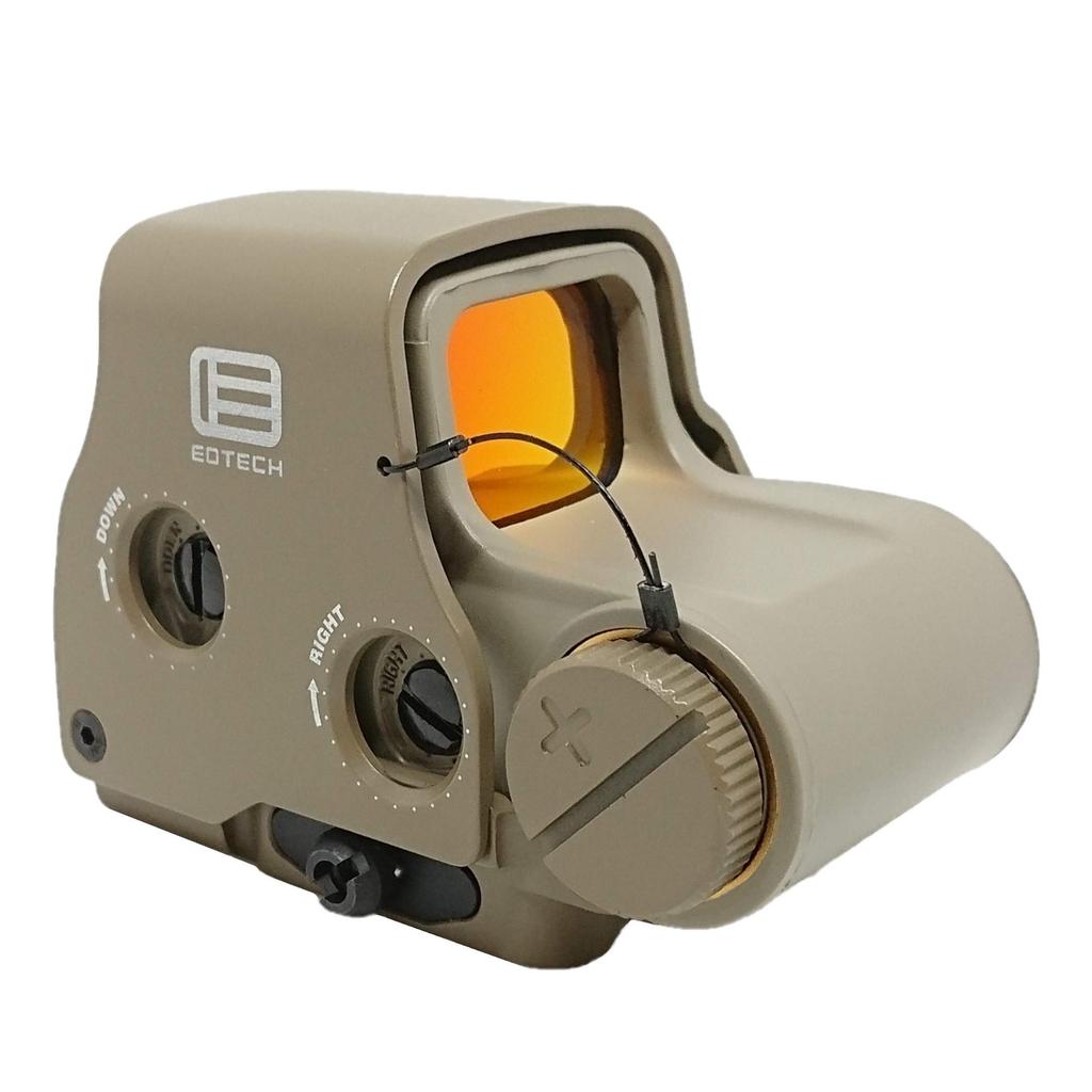 [AERITH BLACK] Bright, Latest Improved Lens EXPS3 Type Replica Dot Sight, Holographic Sight, Latest Realistic Engraving, QD Lever, 558 (Tan)