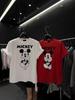 New Korean Summer Casual Loose Fit Mickey Print Cotton T-Shirt for Women