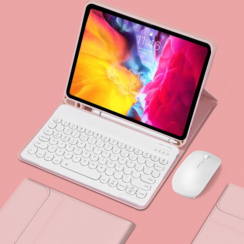 IPad Pro Air 5 9th 8th Gen Keyboard Case With Bluetooth Mouse Slot Stand Magnetic Sleep Function Silicone