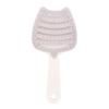 Cat Ear Self Cleaning Hair Brush for Women, Vented Hair Styling Brush for Faster Blow Drying, Detachable Curved Hair Detangler Brush