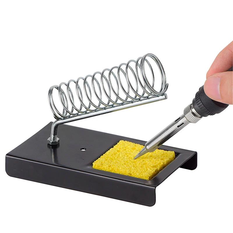 Electric Soldering Iron Stand Holder with Welding Cleaning Sponge Pads Generic High Temperature Resistance Welding Accessories