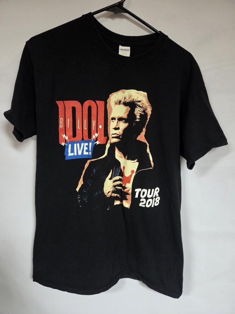 

Billy Idol Tour Tshirt Size M Double Sided 1071 Unisex T-Shirt M