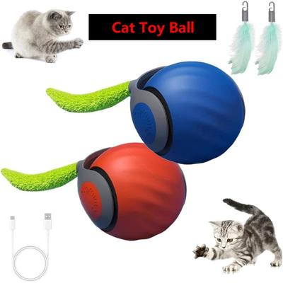 Hračka pro kočky vnitřní kočka interaktivní hračka pro kočky chytrá interaktivní hračka pro kočky míček dvourychlostní nastavení s náhradním ocasem