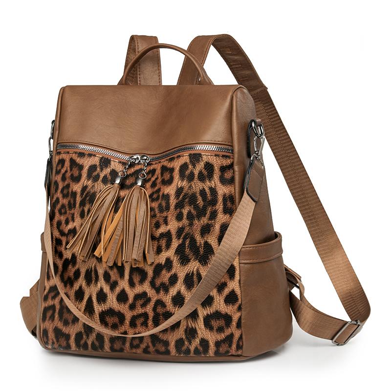 Women's Multi-functional Leopard Shoulder Bag