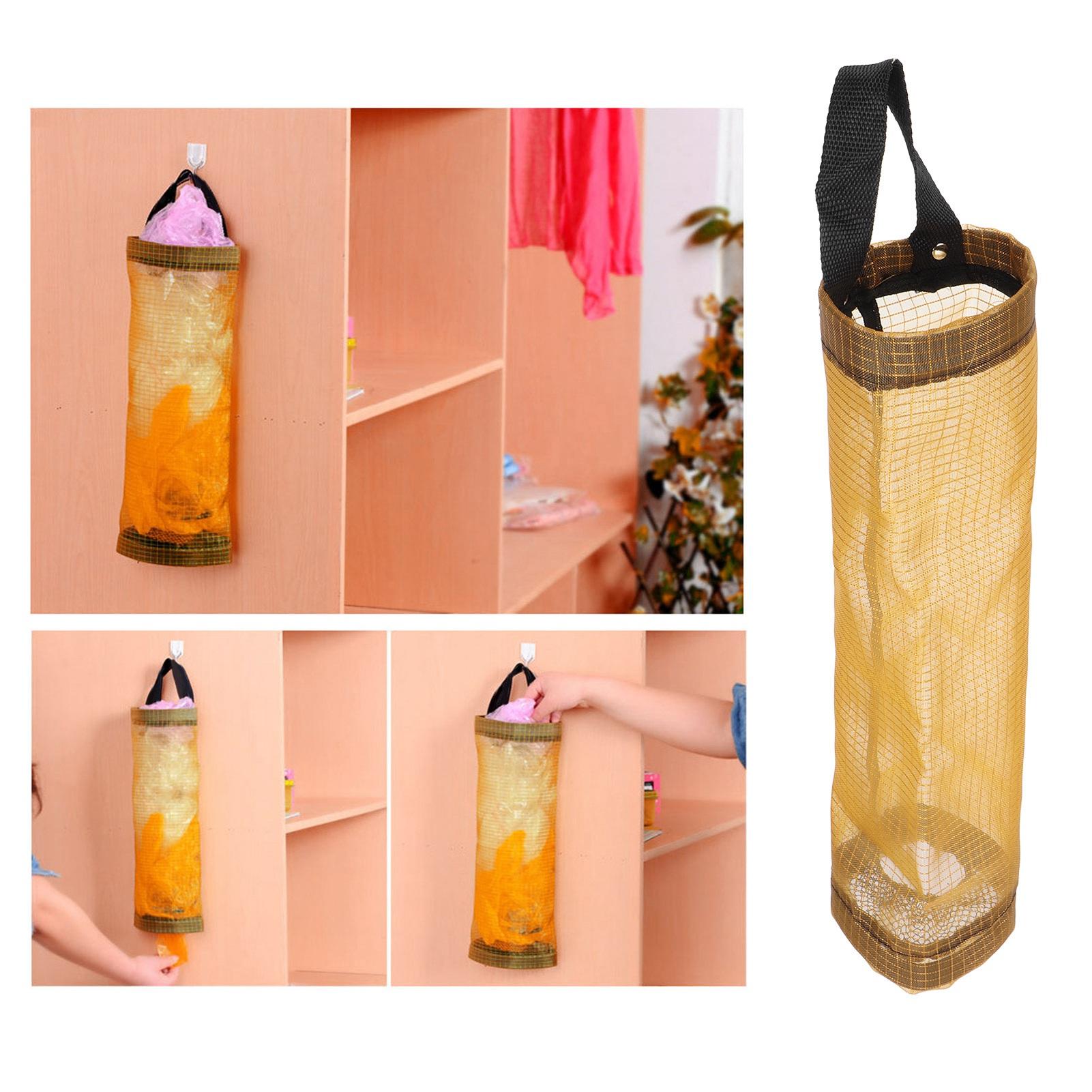 Подвесной держатель-диспенсер для пакетов для мусора, контейнер для продуктовых пакетов, кухня