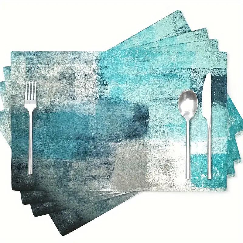 Classic Collection Linen Placemat for Dining Table - Heat Insulation Pad for Living Room and Restaurant Decor