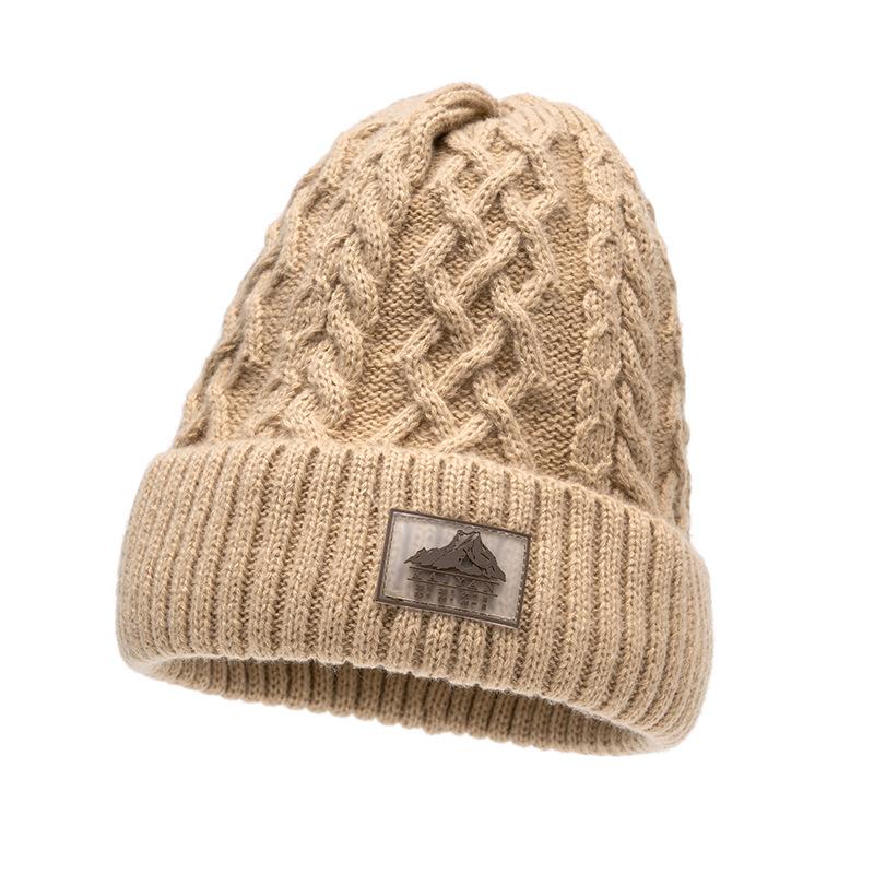 Samt Strickmütze Warme Wollmütze Herren Damen Winter Winddicht Kältefest Ohrenschutz Mütze