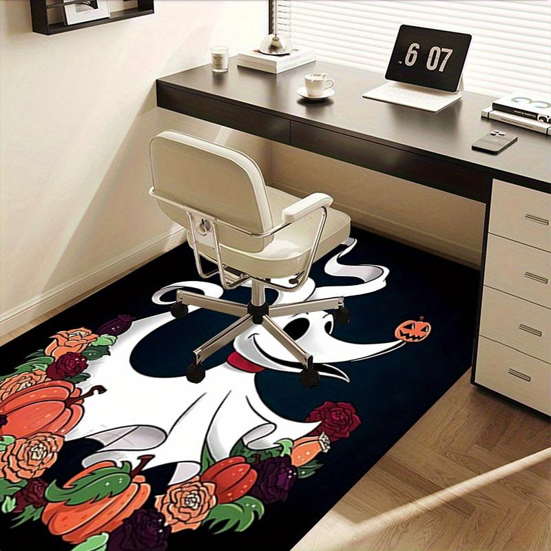 Office Rug Ghost Dog, Halloween theme 3D Printed Anti-Slip Rug-Machine Washable for Living Room