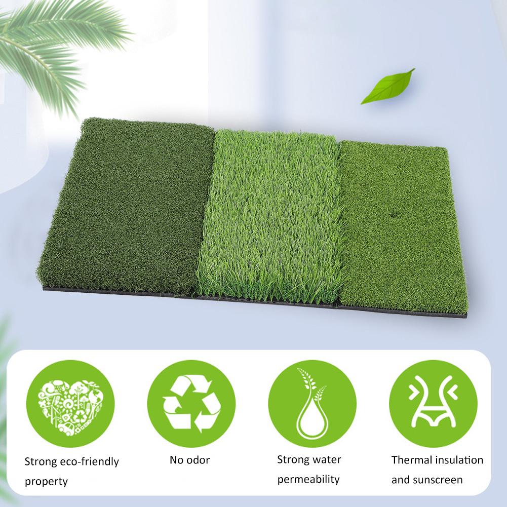 NBR Bottom PE Grass Portable Golf Hitting Practice Pad Multifunction Putting Mat Training Supplies