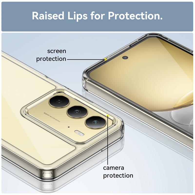 For Realme 14X Case Cover OPPO Realme 14X Capas New Phone Bumper Back Shockproof Colour Clear Transparent For Fundas Realme 14X