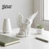 Minimalist Shelf Decor Angel Cat Desk Ornament Matte White 3D Printing Figurine Healing Home Winged Sculpture for Office And Desktop PLA Material