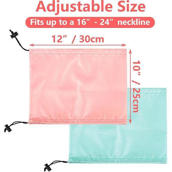 Lesnala 4Pcs Dog Shower Cap Waterproof Ear Covers for Bath for Pet Grooming Rain Swimming Protection Adjustable Size 2 Colors