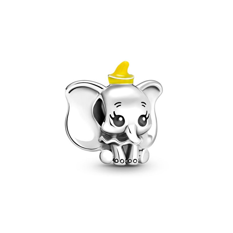 Pandora Disney Dumbo Charm Unisex Charm Silver 799392C01 Box,Silver