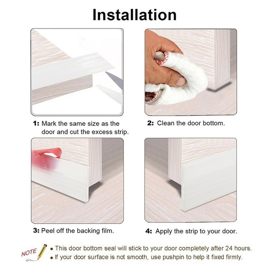 Under Door Sweep Weather Stripping Door Bottom Seal Strip Door Stopper