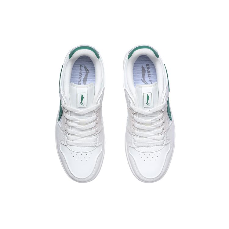 Li Ning Tianji Collection Slip Resistant, Abrasion Resistant, Lightweight Low top Skateboard Shoes Women's White Green AGCP362-15