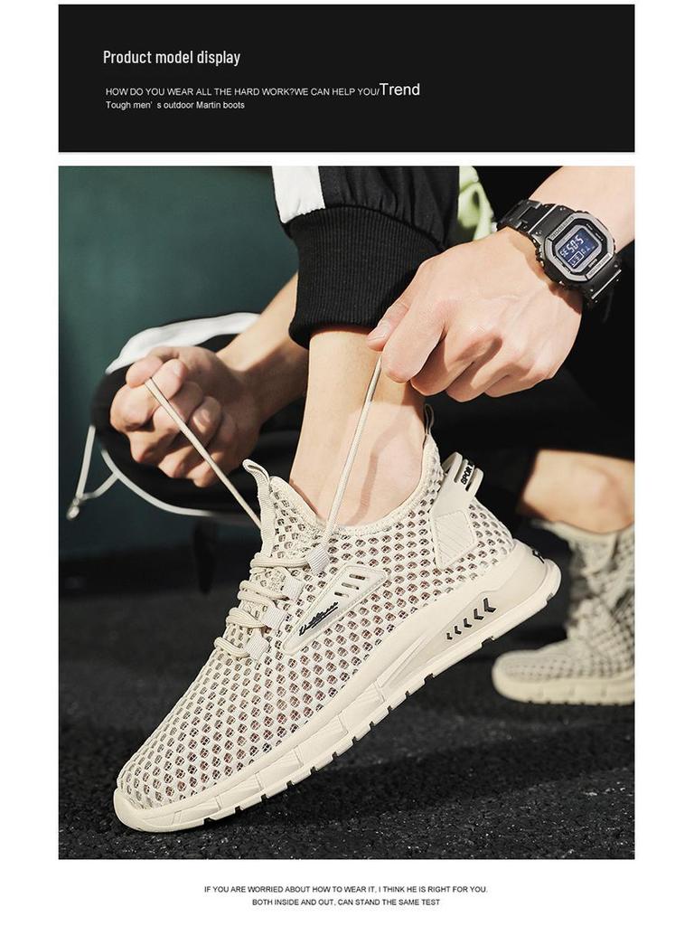 Herren 2025 Sommer Atmungsaktive Mesh Freizeit Sportschuhe