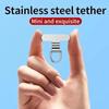 Xiaomi Mini Stainless Steel Mobile Phone Lanyard Tab Silent Hole Clip Charging Port Gasket Antilost Metal Mobile Phone Lanyard Tab Card