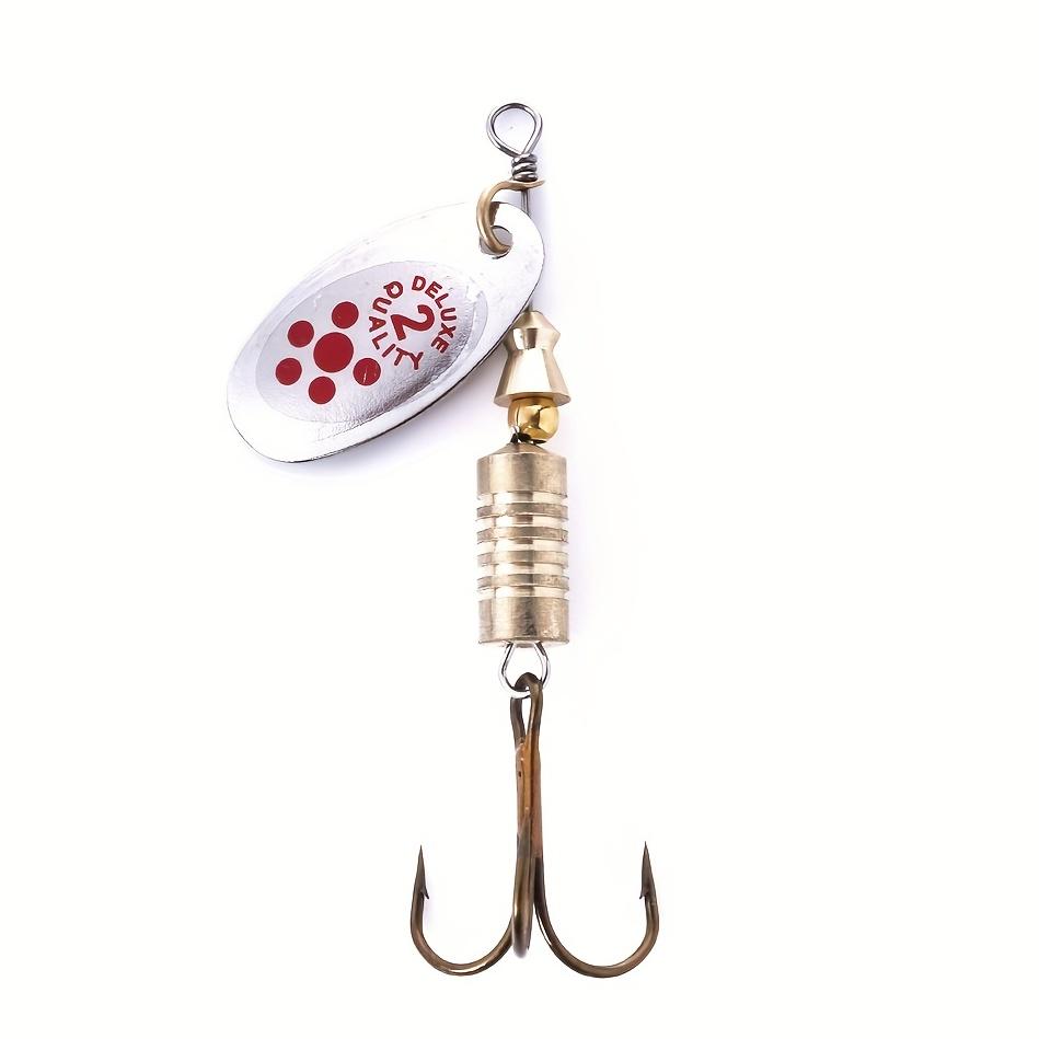 10 Pcs/Set Spinner Spoon Metal Bait, Fishing Lure, Sequins, Crankbait, Rotating, Bass, Trout, Perch, Pike, 6.7cm, 7g