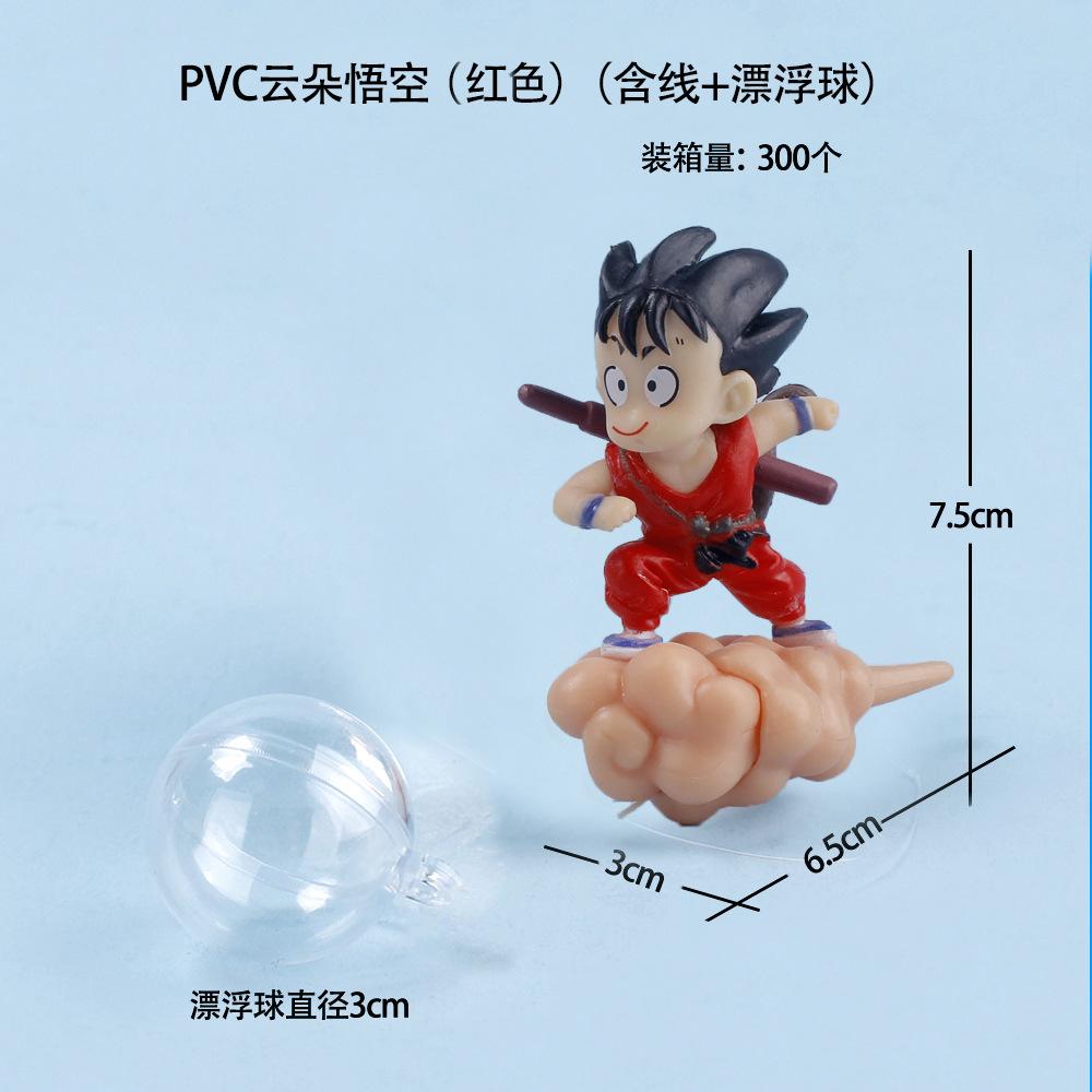 Nueva Figura de Dragon Ball Son Goku Acuario Colgante Tanque de Peces Flotante Decoración de Paisaje Bola Flotante Adorno Creativo Juguetes