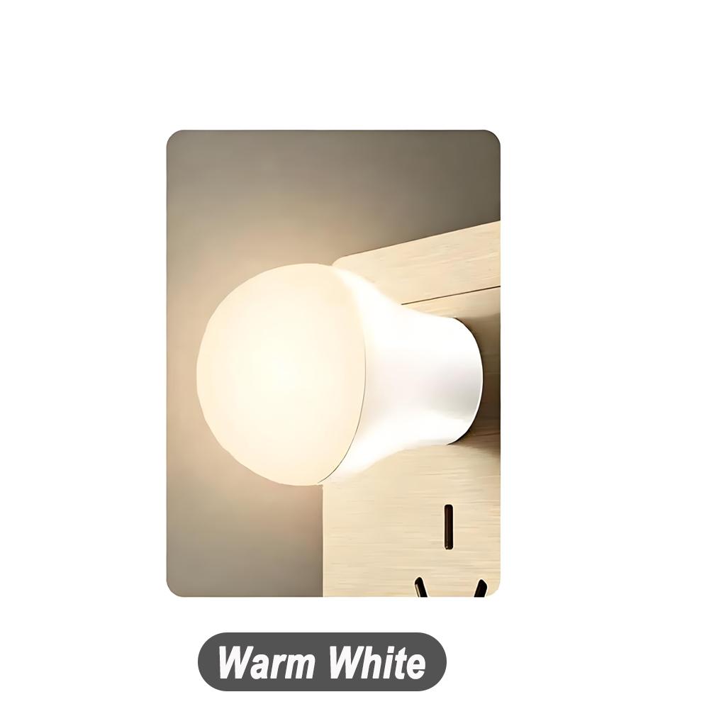 5-20 Pcs USB LED Plug Lamp Cool White Super Bright Eye Protection USB Book Light Computer Mobile Power Charging USB LED Night