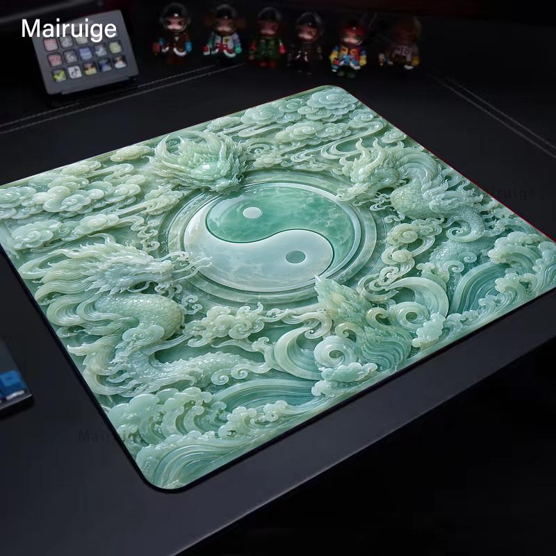 Yin-Yang Balance E-Sport Mauspade Gaming Dekoration PC Schreibtisch Zubehör Mauspade Teppich Büro Dekoration Setup Gamer Schreibtischpad