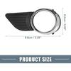 Front Left Right Side Fog Light Grille Cover 52040-08010 52030-08010 Fog Light Bezel Cover Trim for Toyota Sienna 2011-2017 1 Pair