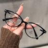 Transparent Cat Eye Computer Glasses Metal Frame Women Men Anti Blue Light Round Eyewear Blocking Optical Spectacle Eyeglasses