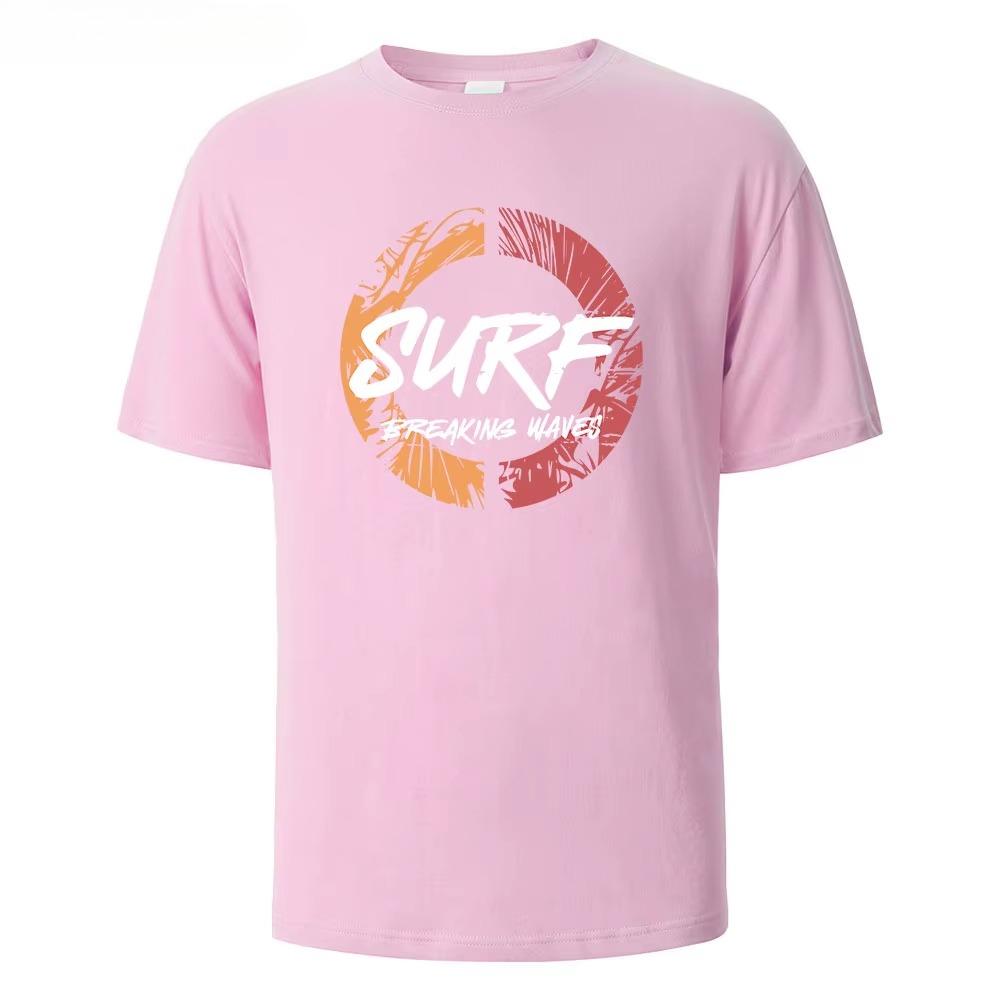 Unisex Summer Pattern Printed Short Sleeved Tshirt Fashionable And Simple Round Neck Tshirt Versatile Tshirt