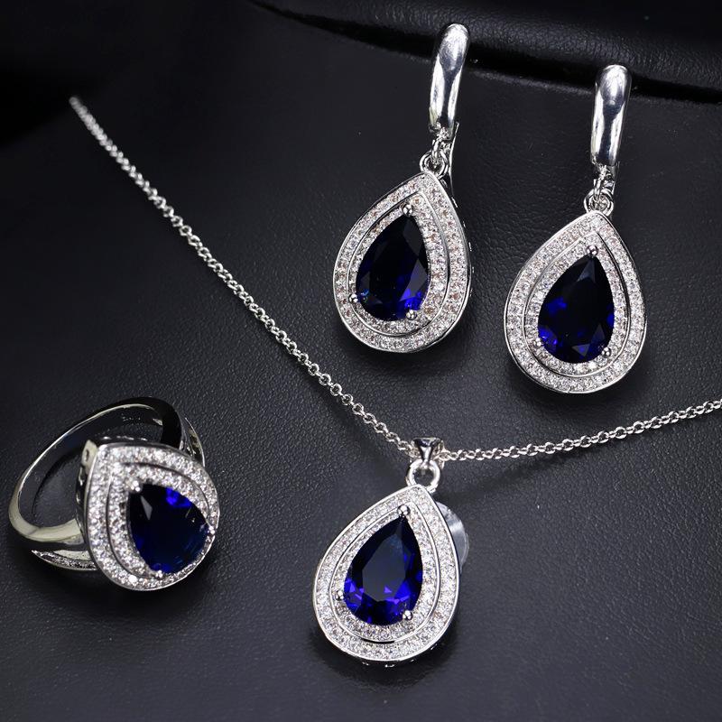 Jewelry, Zircon Necklace, Earrings, Ring Sets And Chains.