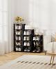 HAIXIN Slim Shoe Rack, Height Adjustable, 5 Tiers X 2, Space-Saving, Easy Assembly, Stackable, Compact Design (Approx. W48.6 X D26 X H58.3cm)
