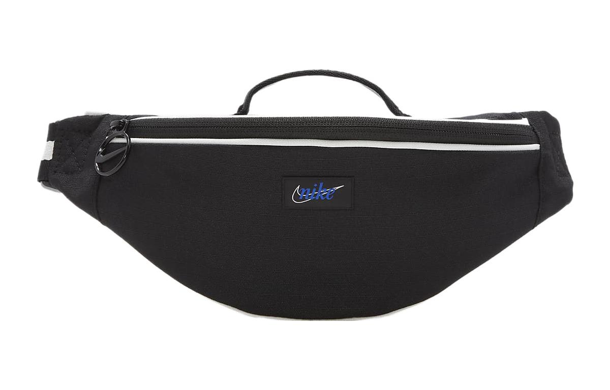 Nike Heritage Athleisure Polyester One Shoulder Crossbody Fanny Pack Small Unisex Black DR6266-010