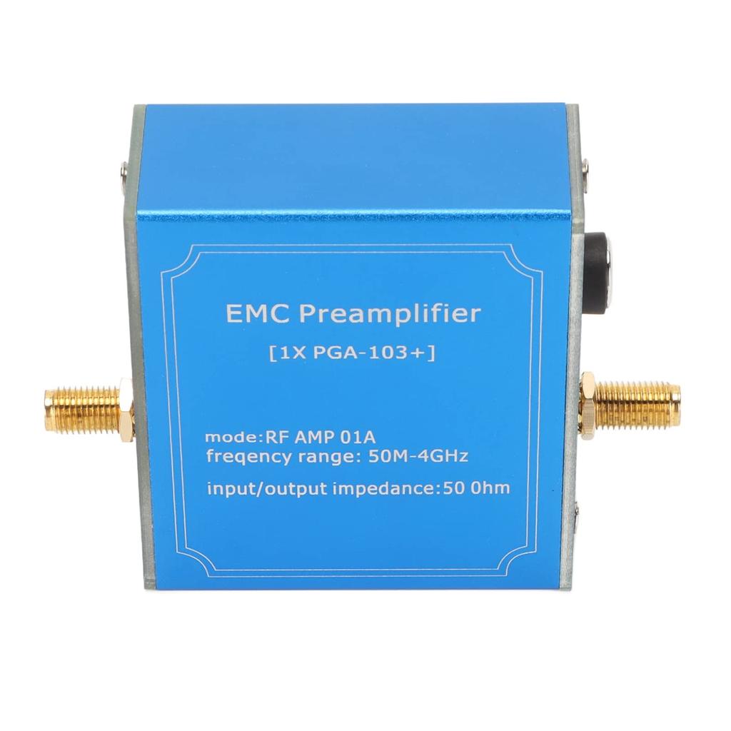Low Noise Amplifier, 20dB High Gain 50MHz-4GHz Wideband LNA Module, Ultra-Linear Low Noise Monolithic Amplifier for Communication Systems, SMA Female
