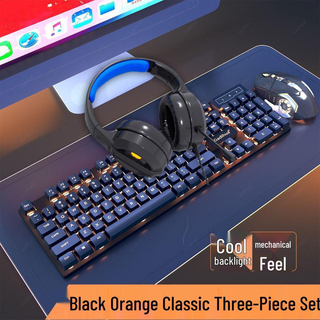 Esports Gaming Wired Keyboard, Mouse, and Headset Set