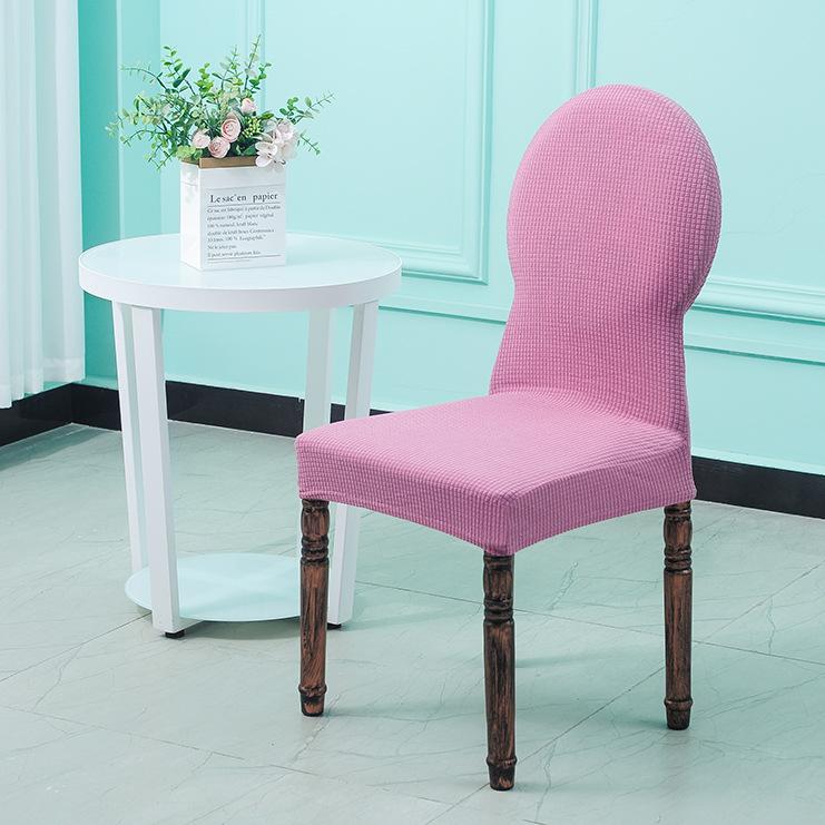 Thickened Round Backrest Dining Table Chair Cover Universal Curved Stool Cover Seat Cover Elastic Force