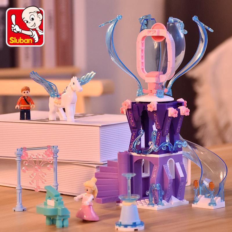 Little Ruban Winter Wonderland Ice & Snow Fairy Tale Castle Carriage Building Blocks