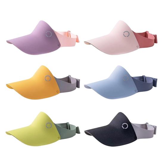 Children Sun Visor Hat Lightweight UV Protection Tennis Sports Cap Breathable Boys Girls Summer Outdoor Anti-UV Wide Brim