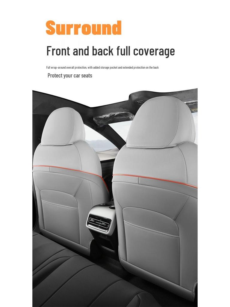 Galaxy E8 Full Leather Car Seat Cushion - Four Seasons Universal Model