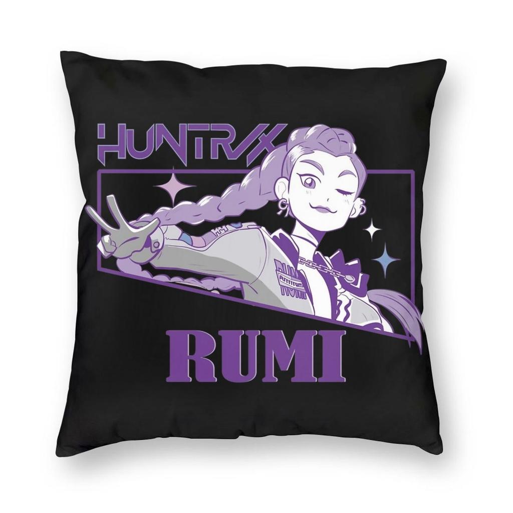 KPop Demon Hunters Pillowcase Printing Fabric Cushion Cover Gift Throw Pillow Case Cover Home Square 45X45cm