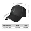 Outline Hippo Head Baseball Cap Golf Hat Sunscreen Beach Hat Tactical Cap Baseball Unisex Women's