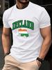 Ireland Irish Flag Colored Map Prints MenS TShirt Cotton Summer Soft Tops Oversized ONeck Short Sleeve T Shirt Casual Clothes