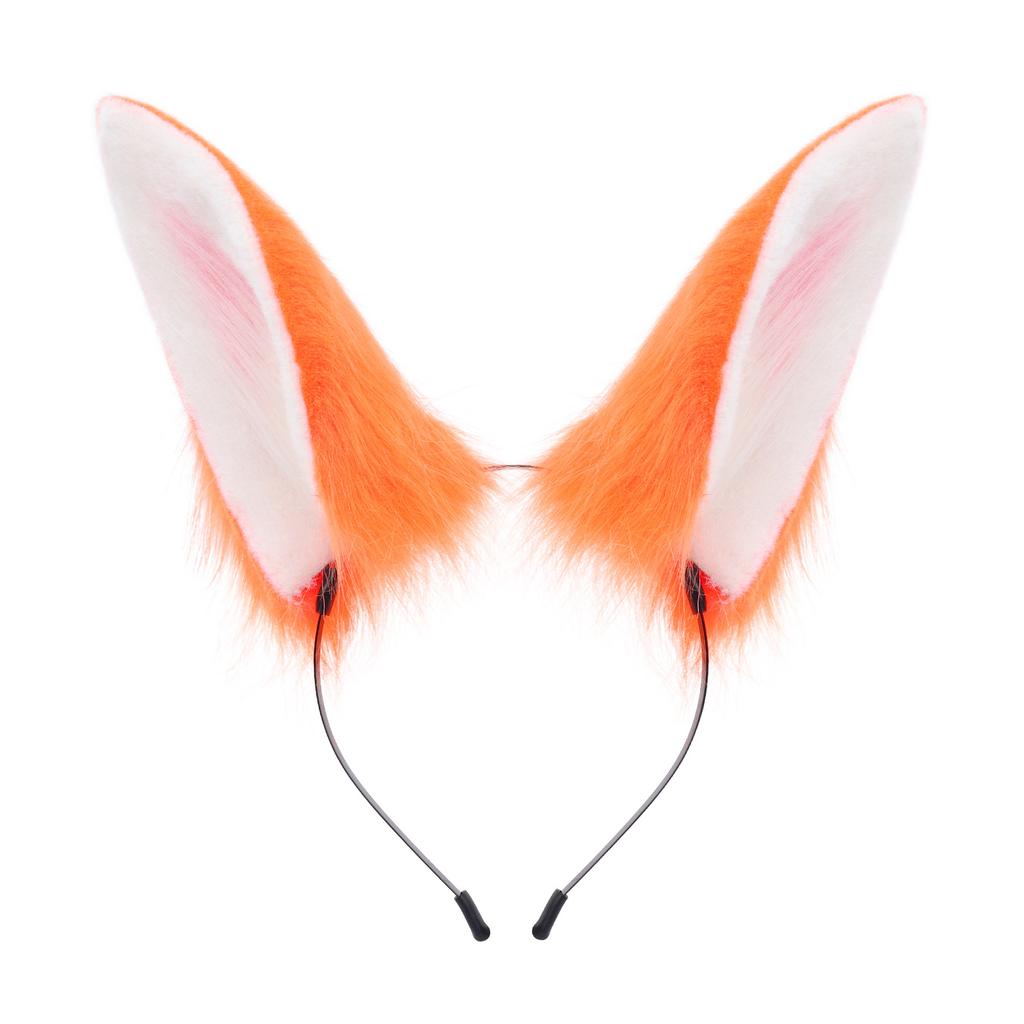 Zweidimensionales Handgemachtes Niedliches Plüsch Kaninchenohren Haaraccessoires Comic-Con Cosplay Requisiten Simulation Tierohren Stirnband Kopfbedeckung