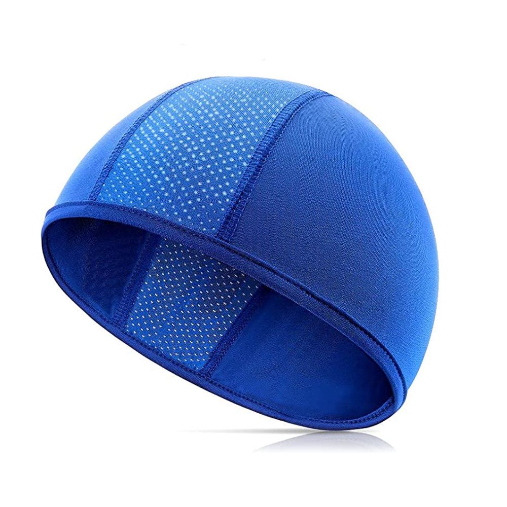 

Cycling Skull Cap Cooling Breathable Mesh Helmet Liner Beanie Men Women Elastic Quick-drying Motorcycle Riding Inner Hat світло-синій колір