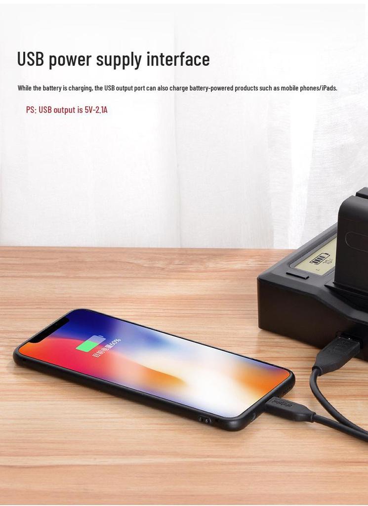 FUYALIN Dual Camera Charger for NP-F770 F750 F550 F960 Batteries