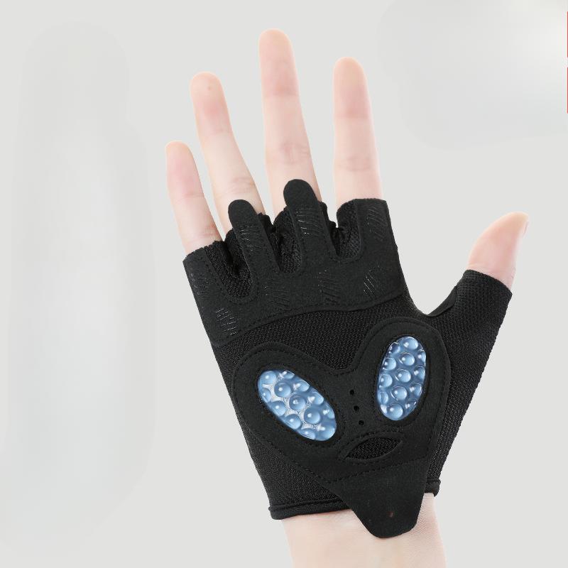 Outdoor Sports Cycling Anti Slip Breathable and Shock Absorbing Half Finger Women's Equipment Training Anti Callus Gloves