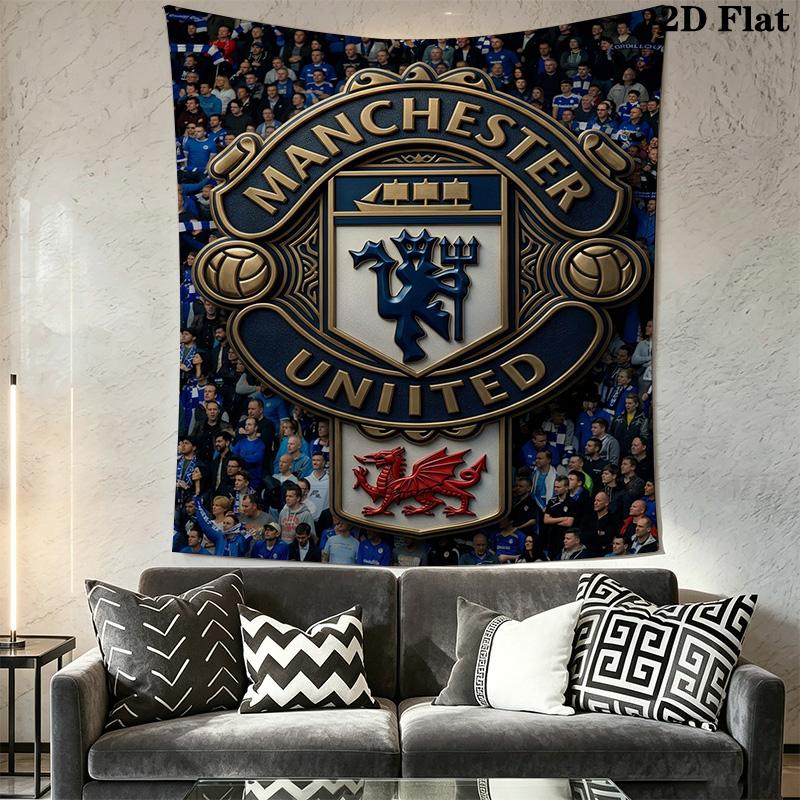 Manchester Crest Artwork Threepiece Set 1 Duvet Cover 2 Pillowcase Without Core Christmas Birthday Gift Duvet Cover And Pillowcase