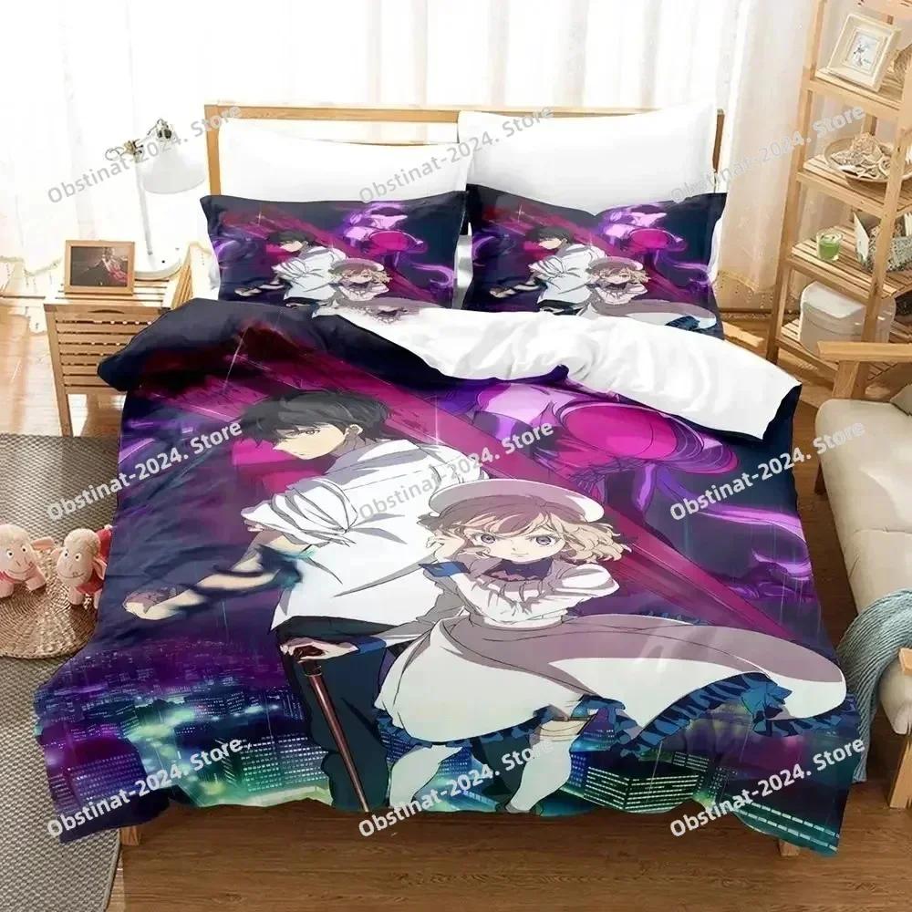 Anime Kotoko Iwanaga Kyokou Suiri Bedding Set Printed single Comforter Quilt Bed Cover Pillow Case 3 Pieces Sets Kids Adult Size